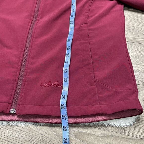 Cabelas Jacket Womens Size XL Reg Full Zip Mock Neck Fleece Lined Waterproof - Picture 10 of 10